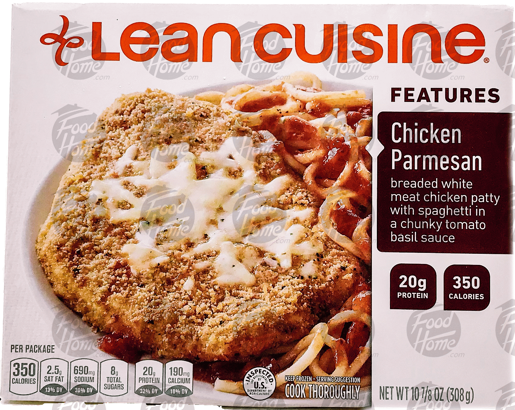 Stouffer's Lean Cuisine comfort; chicken parmesan, breaded chicken patty with spaghetti in a chunky tomato basil sauce Full-Size Picture